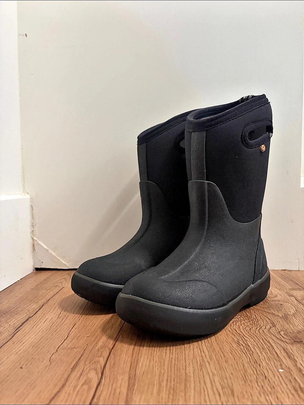 BOGS Kids Classic II High Black Snow Boots US 13
